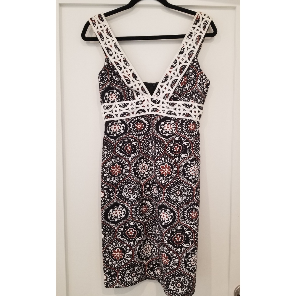 Trina Turk vintage tiki hawaiian sheath dress
